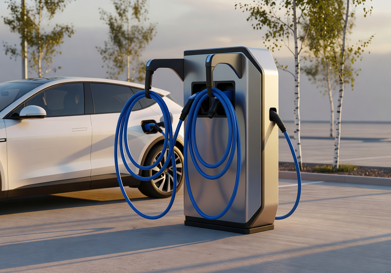 Electric vehicle fast charging station
