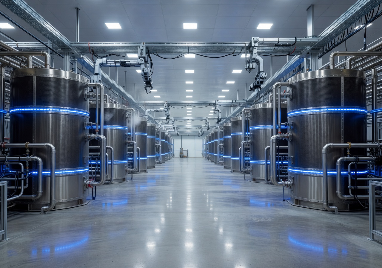 High-tech energy storage facility